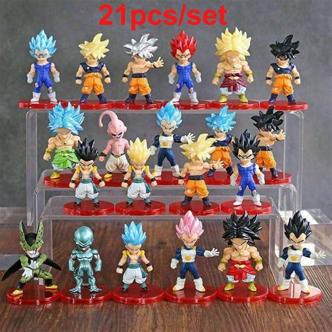 Buy QZBON 21PcsSet 7-8cm Dragon Ball Z Son Goku Vegeta Frieza Cell ...