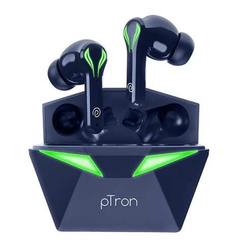 Buy pTron Basspods Quest TWS Earbuds with 40ms Game Mode, HD Stereo ...