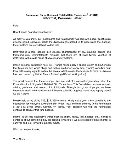 Image result for Personal Letter Example