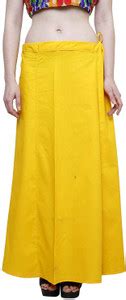 Diva Secret Women's Yellow Cotton Petticoat Saree Cotton Underskirt ...