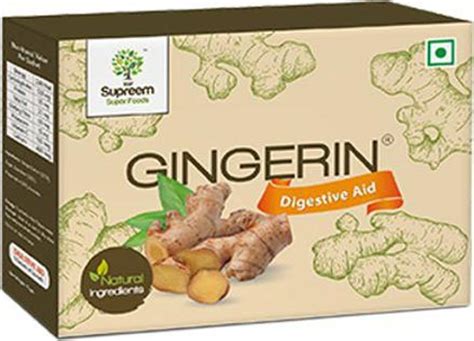 SSF Supreem Super Foods Gingerin® - Digestive Aid (Ginger extract ...