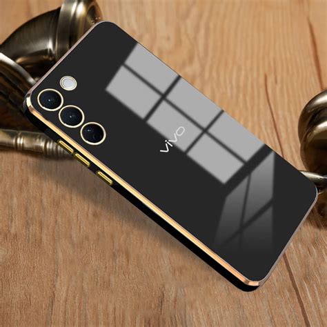 VIVO Y200E 5G ULTRA-SHINE GOLD ELECTROPLATED LUXURIOUS BACK CASE WITH