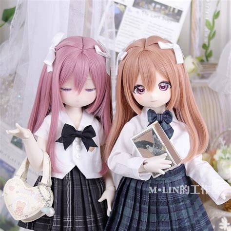BJDドール用ウィッグ 8-9インチ MDD/kumako/DDサイズ通用 1/3 全2色 球体関節人形 doll | POPINGBI BJD