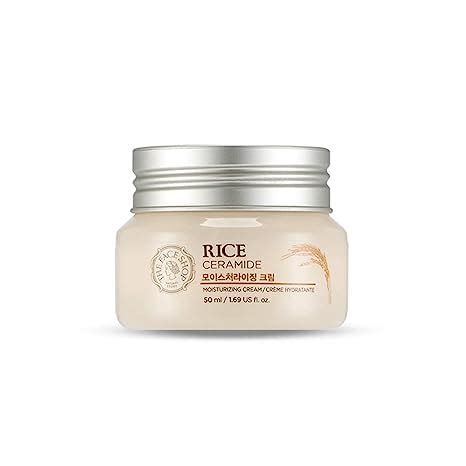 The Face Shop Rice & Ceramide Moisturizing Cream with Rice Extracts for ...