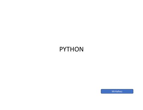 Module 9 Libraries and Modules (1 hour) - PYTHON Module 9: Libraries ...