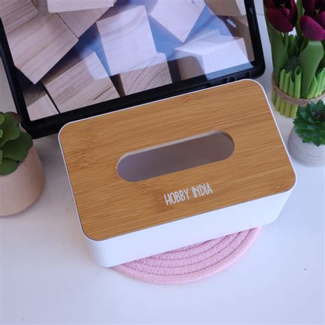 Personalize Wooden Tissue Box Holder– Hobby Decor Pvt Ltd