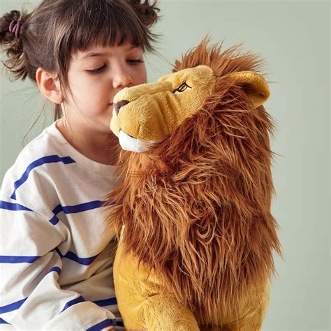 DJUNGELSKOG soft toy, lion - IKEA