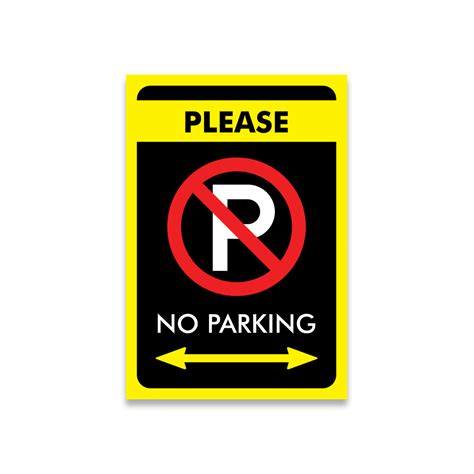 Easy-to-Read Car Parking Prohibition Label – Rhino Industries