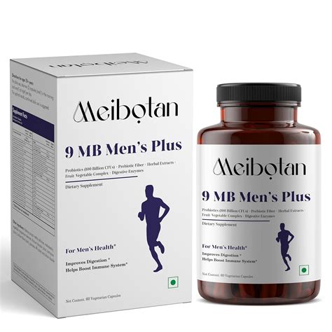 Meibotan 9 MB Men plus 100 Billion Probiotics with Digestive Enzymes ...