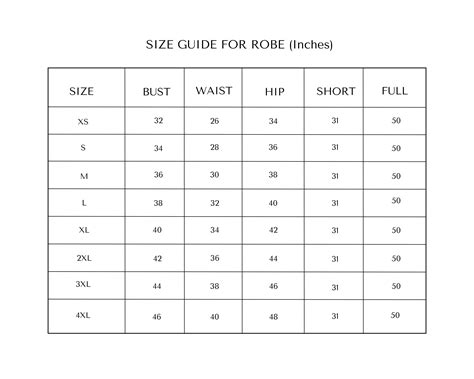 Sizing Charts – Sleeplove