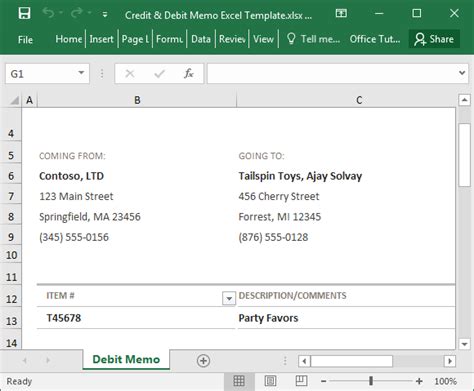 Image result for XSL Format Debit Note Format in Excel