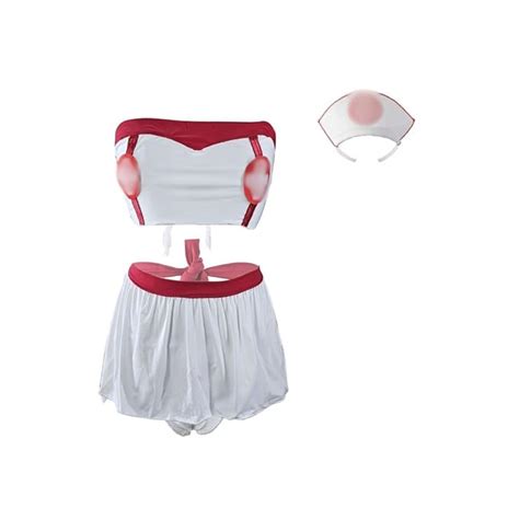 MYZA Women's Nurse Roleplay Lingerie Costume with Head Band (Pack Of 1 ...