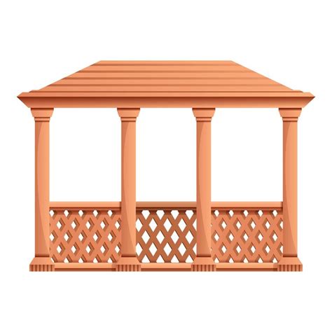 Outdoor Gazebo-Symbol Karikatur von Outdoor-Gazebo-Vektor-Symbole für ...