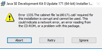 Unable to Install Java Error 的图像结果