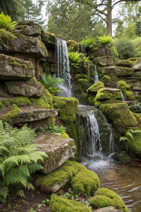 16+ Inspiring Waterfall with Rocks Ideas in 2025 | Garden pond design ...