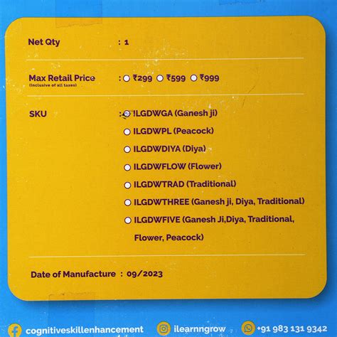 JoGenii | ilearnngrow Diwali DIY Rangoli Kit - Ganesh Ji | ILearnNGrow