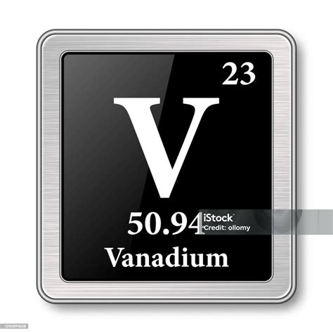 The Periodic Table Element Vanadium Vector Illustration Stock Illustration - Download Image Now ...