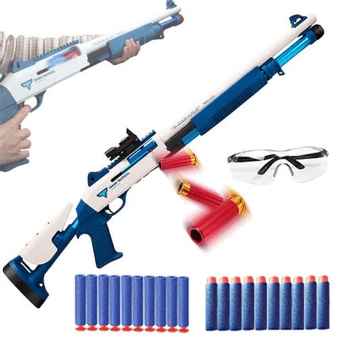 Buy Soft Bullet Toy Gun Foam Dart Blaster Shell Ejecting Manual ...