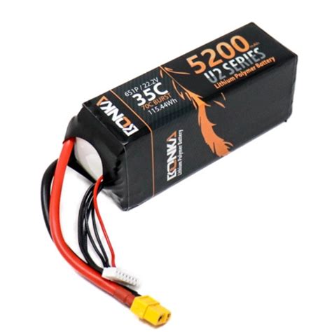 Buy Bonka 5200mAh 35C 6S1P 22.2V Lipo Battey Online in India | Robocraze