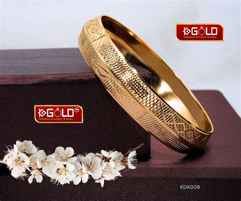 Jaguar Design 1 Gram Gold Punjabi Kada for Men - KDA009 – 1GGOLD