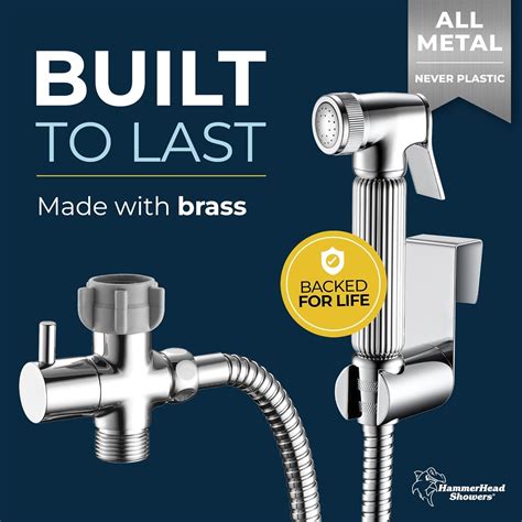 HammerHeadShowers HammerHead Showers All Metal Handheld Bidet Sprayer ...