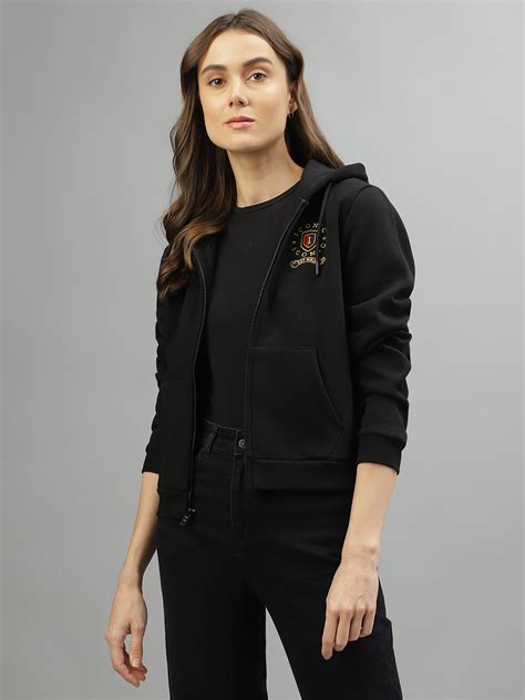 Shop Iconic Women Solid Hooded Full Sleeves Sweatshirt Online – Iconic ...