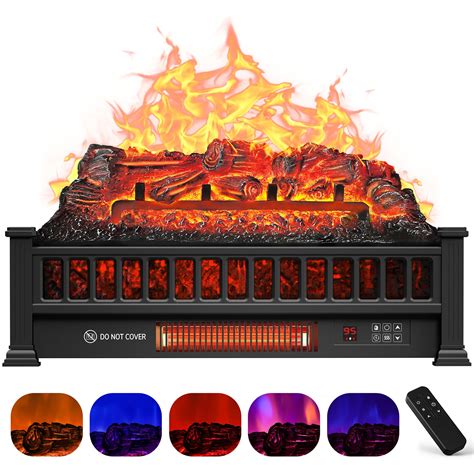 Snapklik.com : Electric Fireplace Logs Inserts Heater 23-Inch, Remote ...