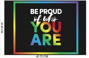 Energetic Quotation Wall Sticker|Meaningful Quotation Poster|Be Proud ...