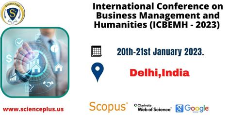 International Conference on Business Management and Humanities (ICBEMH ...
