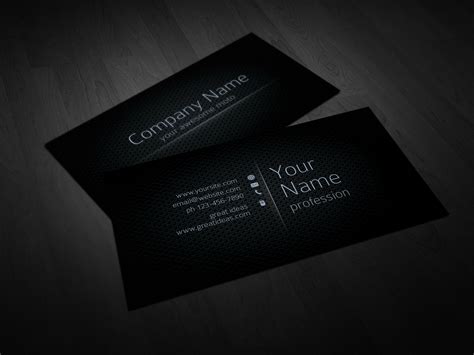 Шаблоны визитка на черном 24 фото