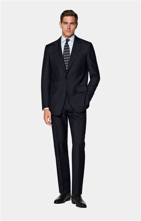 Navy Tailored Fit Milano Suit in Wool Mohair | SUITSUPPLY | SUITSUPPLY ...