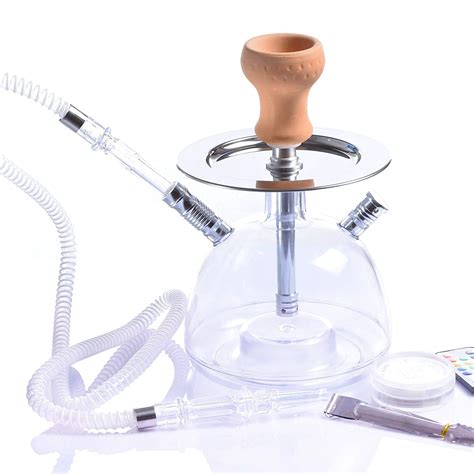 Hookah Pots Golu Acrylic Led Lights Hookah Set LED Light Golu Tazoo ...