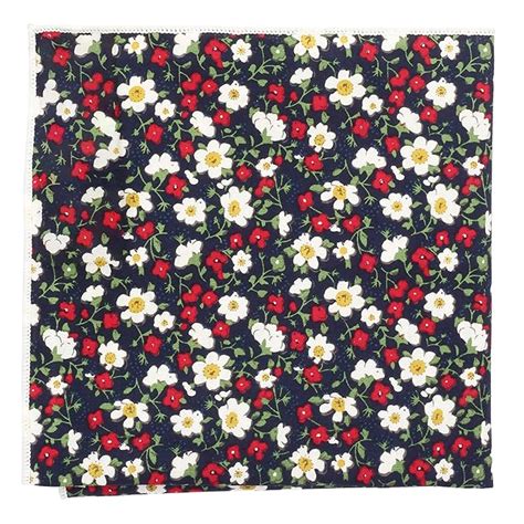 PELUCHE Mini Flowers - Multicolored Pocket Square for Men : Amazon.in ...