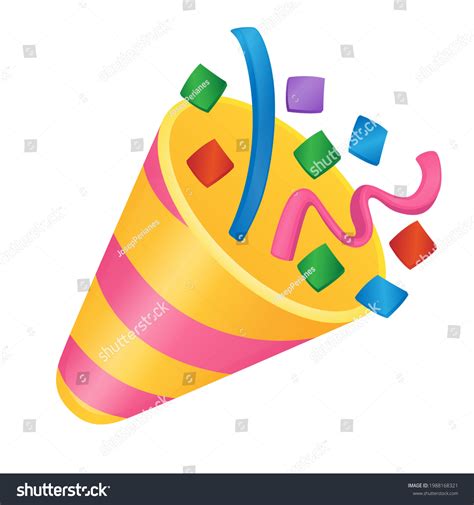 Party Popper Emoji Party Popper Emoji Png Free Stock Image / Vector