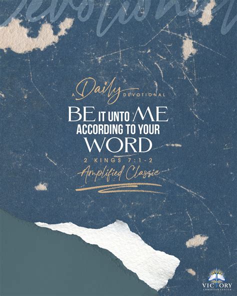 DAILY DEVOTIONAL | March 28th — Victory Christian Center