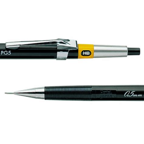 ぺんてる pentel pg5 海外 銀リング シャーペン シャープペンシル ロゴ無し