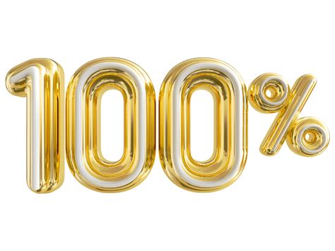 numéro 100 pour cent de luxe doré 11297456 PNG