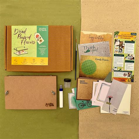 Buy DRIED PRESS FLOWER DIY KIT Online – The Brainy Bear Store