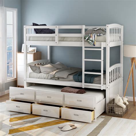Bunk Bed With Trundle And Storage Drawers at Jamie Kingsbury blog