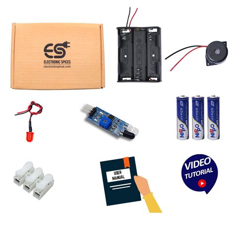 Electronic Spices Diy Mini Obstacle Sensor Kit With User Mannual And ...