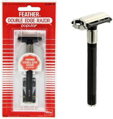 Feather Double Edge Razor Popular With 2 Blades- Made In Japan, Men ...