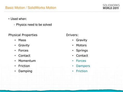 SolidWorks Basic Motion 的图像结果