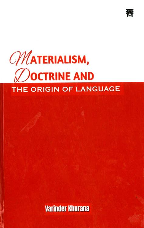 MATERIALISM DOCTRINE AND THE ORIGIN OF LANGUAGE – Motilal Banarsidass ...