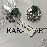 Karatcart Women Green American Diamond Stud Earrings : Amazon.in: Fashion