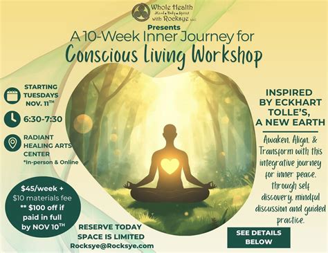 Conscious Living Workshop inspired by A New Earth, 6051 N Brookline Ave ...