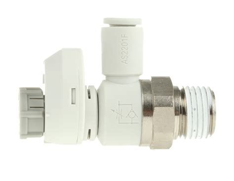 AS2201FS-02-06S SMC | SMC AS Series Threaded Speed Controller, R 1/4 ...