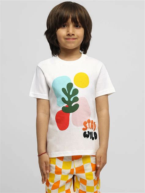 Somersault - Stay Wild Embroidered Cotton Tee | Soft & Comfortable ...