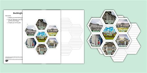 Buckingham Palace Hexagon Writing Template