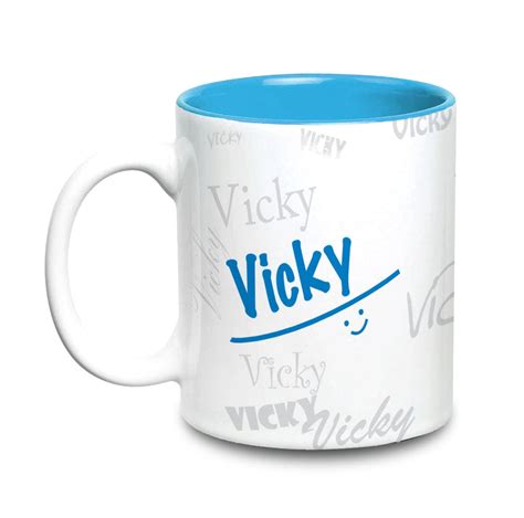 Buy Hot Muggs Me Graffiti Mug - Vicky Personalised Name Ceramic, 315ml ...