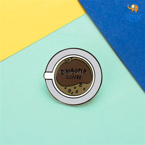 Buy Dalgona Coffee Lapel Pin Online at Best Price – Bigsmall.in